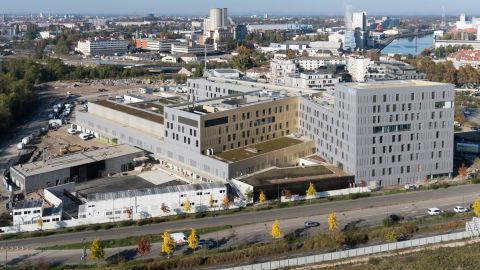 Vue Aérienne de la Clinique Rhéna Strasbourg