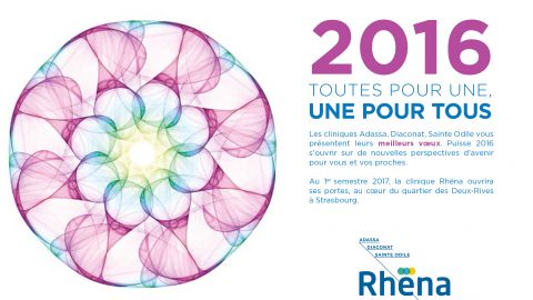 Meilleurs voeux 2016 de la Clinique Rhéna